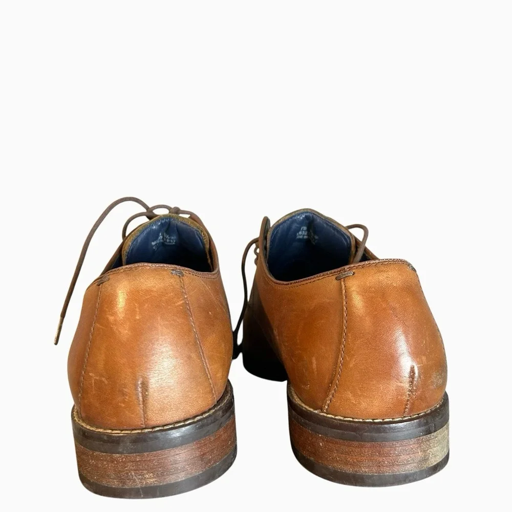 Cole Haan Grand.OS Mens Brown Leather Cap Toe Oxford Dress Shoes Size 9 M
